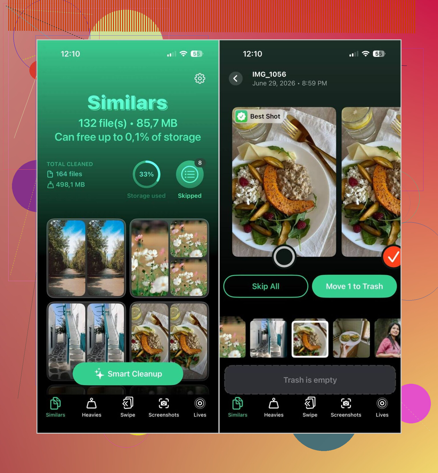Hilfe beim Zusammenführen doppelter Fotos auf dem iPhone