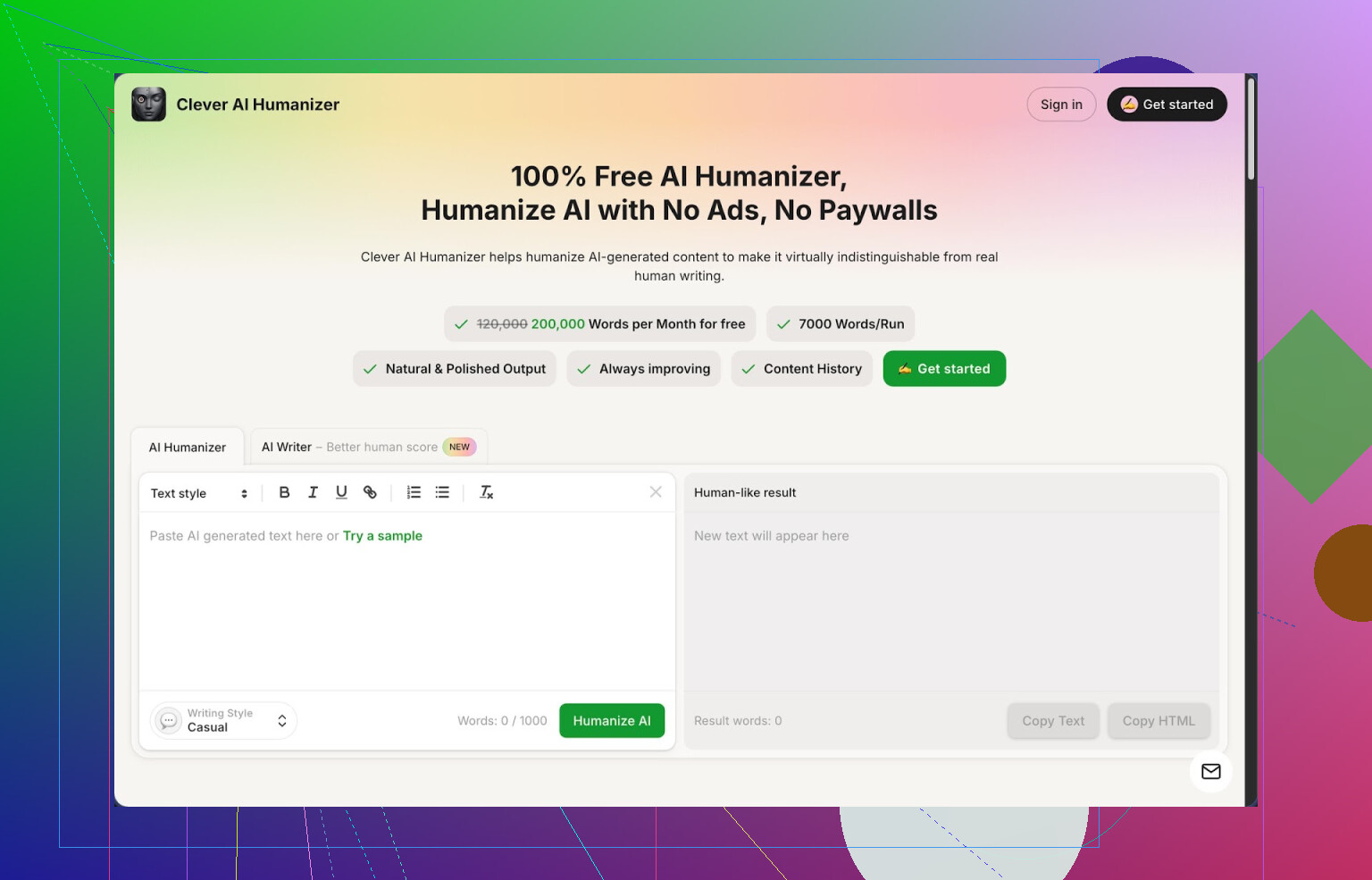 1. Recensione di Clever AI Humanizer