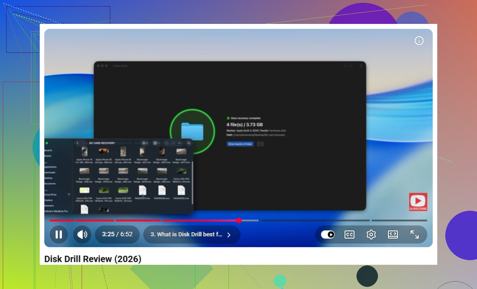Tentativo di recuperare dati da un disco rigido esterno Mac